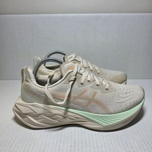Women's Asics Novablast 4, Oatmeal/Moonrock, Sizes 9